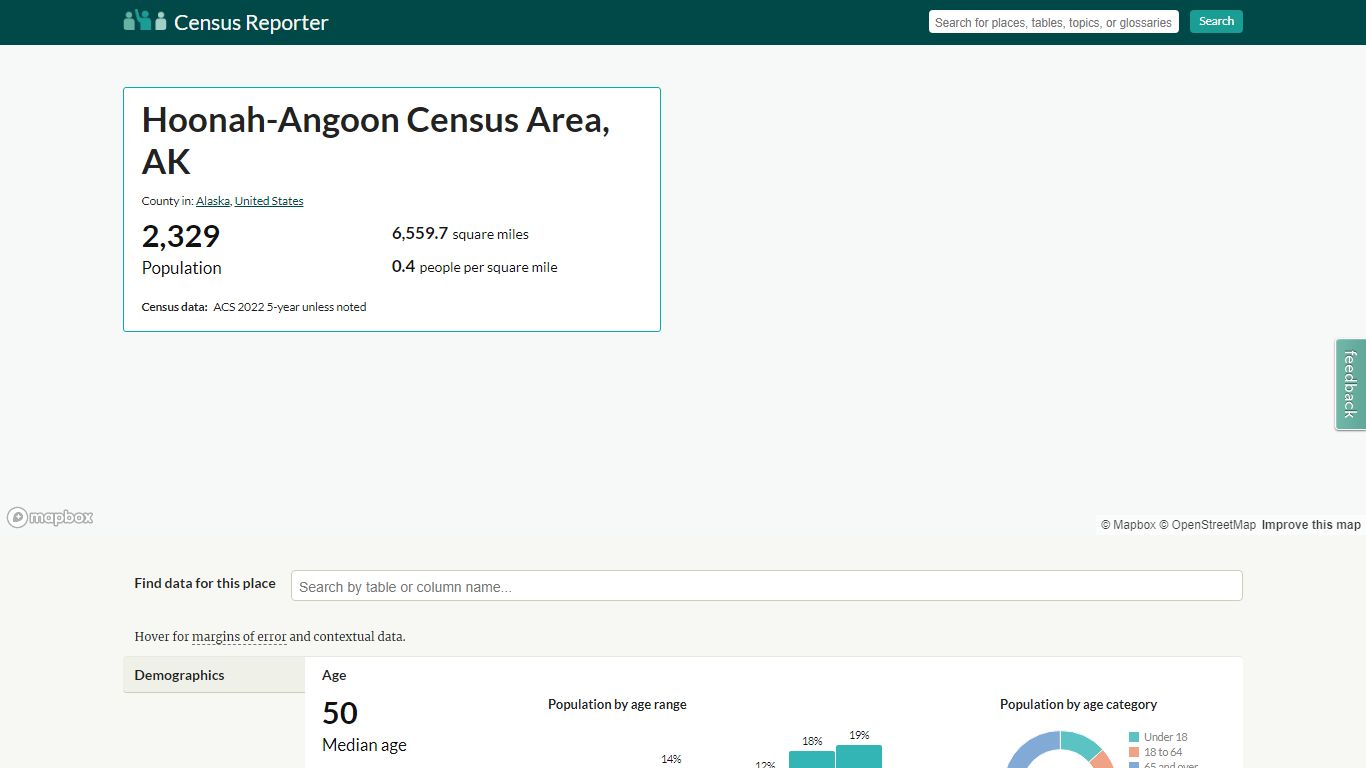 Hoonah-Angoon Census Area, AK - Profile data - Census Reporter